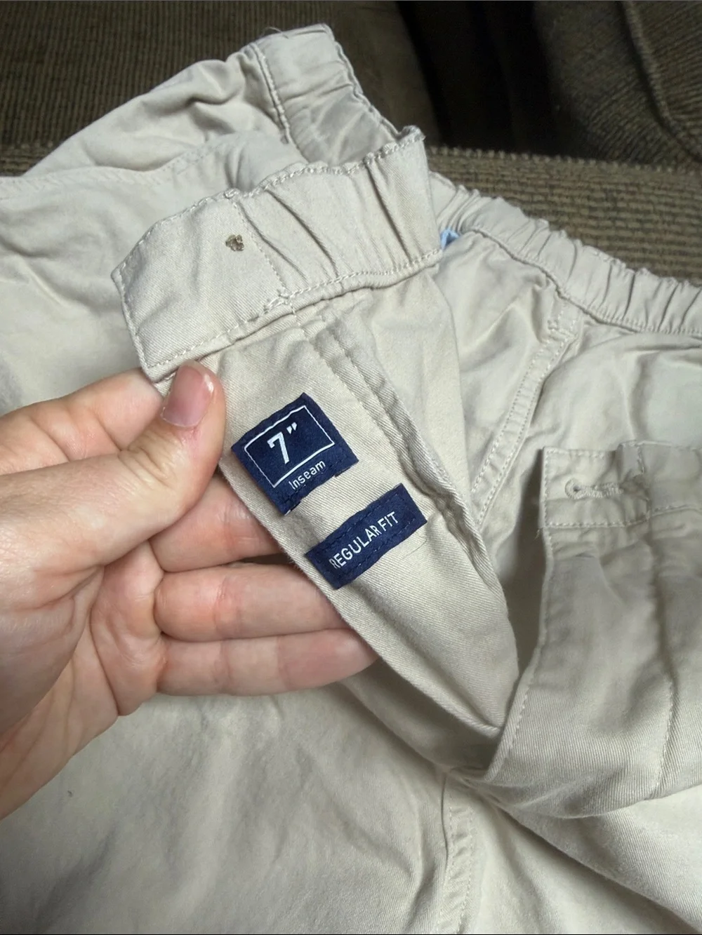 chubbies Light Beige Flat Front Men’s Shorts